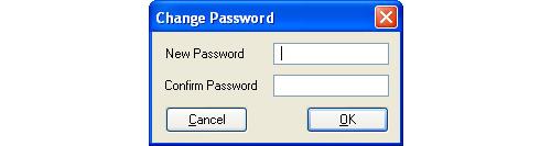 Image of Change Password Window